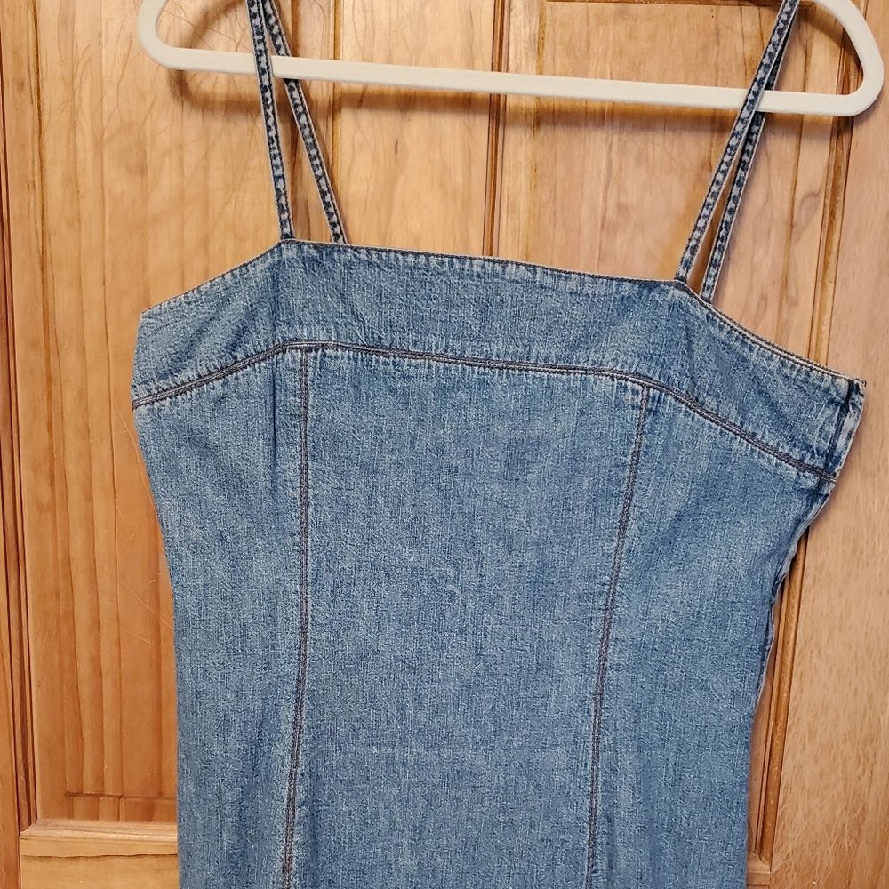 Ralph Lauren Light Blue Denim Midi Dress